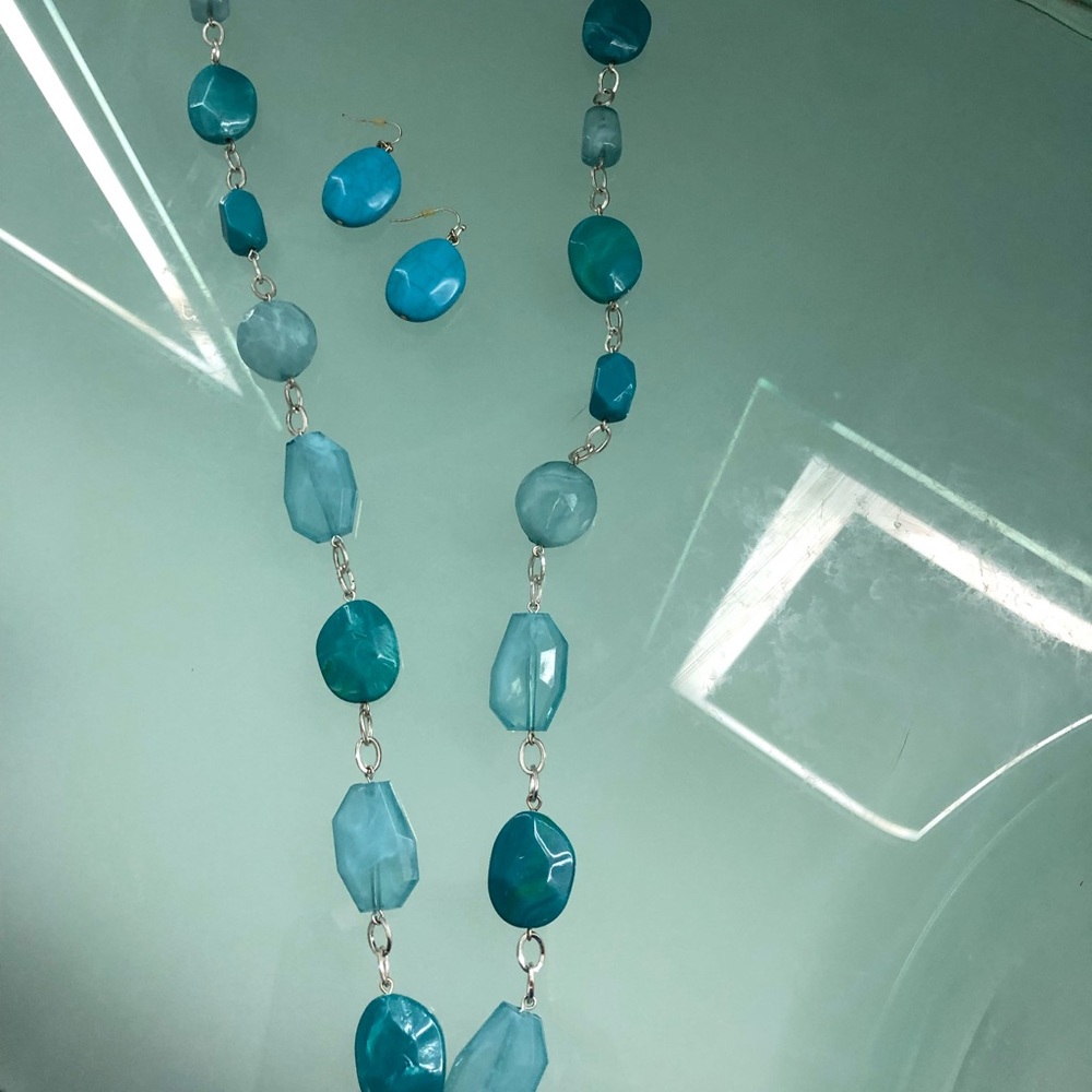 Necklace and earrings